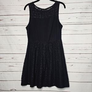 Lucky Brand Black Lace Mini Dress